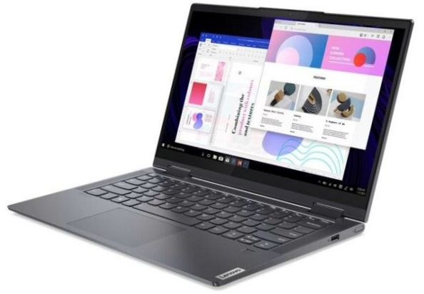 14" Lenovo Yoga 7-14ACN6 notebook (1920x1080, AMD Ryzen 5 2.3GHz, 8GB RAM, 256GB SSD, Windows 11 Home), 82N7008, szürke