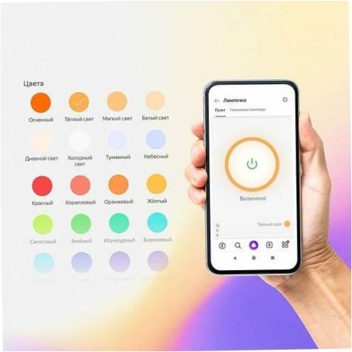 Intelligens izzó Yandex, működik Alice, E14, 4.8W - Feszültség: 220-240V