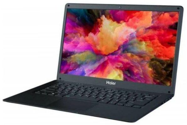 14.1" Haier A1410ED notebook (1366x768, Intel Celeron 1.1GHz, 4GB RAM, 64GB eMMC, DOS), JM02VFE0, Fekete