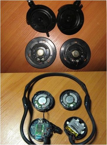 A headset szétszerelése