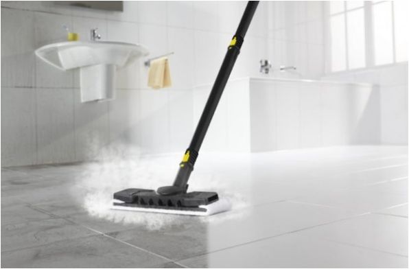 Karcher gőzmop működés közben