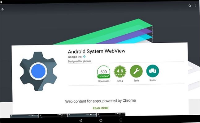 Android rendszer WebView