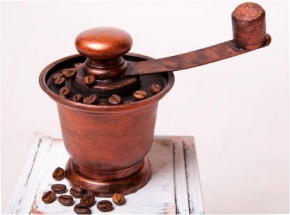 Decoupage kávédaráló