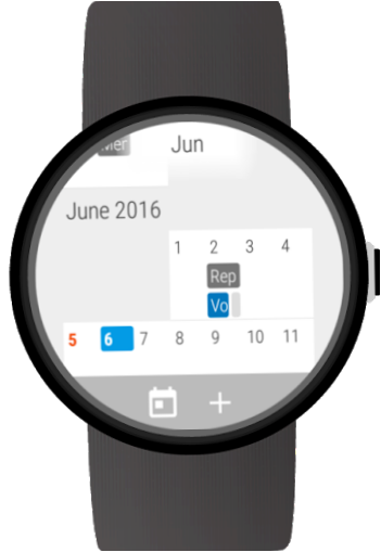 Naptár Android Wear számára